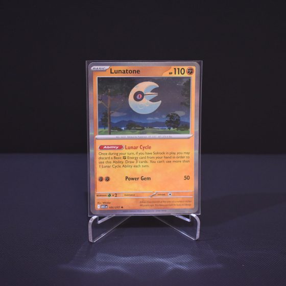 Lunatone, 105/217, Ascended Heroes (ASC), Holo Rare (H), Kartu Pokemon, [#4]