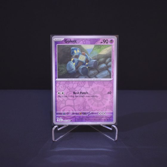 Golett, 042/086, Black Bolt (BLK), Reverse Holo (RH), Kartu Pokemon, [#1]