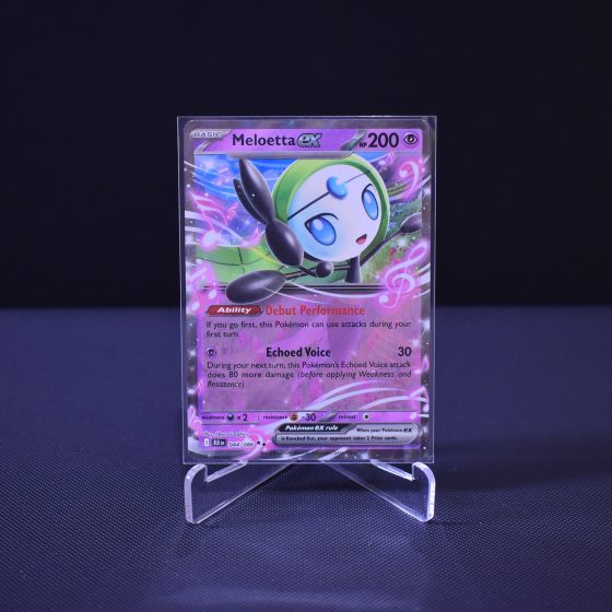 Meloetta ex, 044/086, Black Bolt (BLK), Double Rare (RR), Kartu Pokemon, [#1]