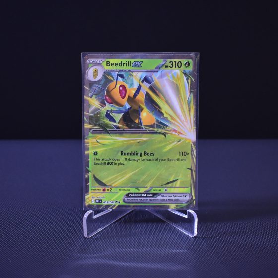 Beedrill ex, 003/086, Chaos Rising (CRI), Double Rare (RR), Kartu Pokemon, [#1]