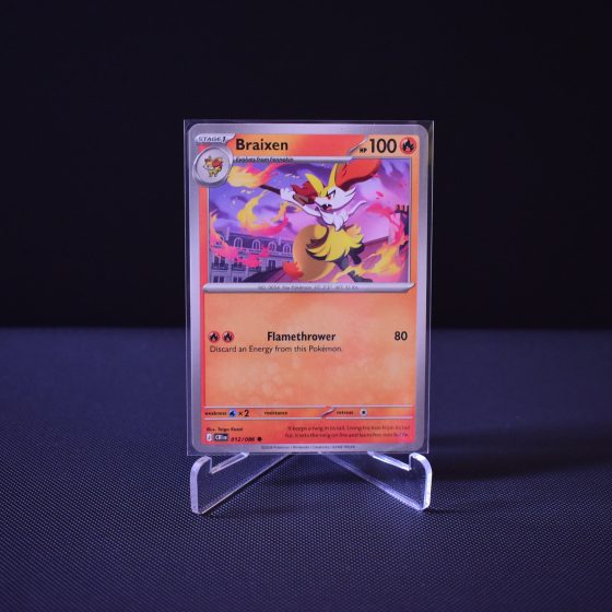 Braixen, 012/086, Chaos Rising (CRI), Common (C), Kartu Pokemon, [#1]