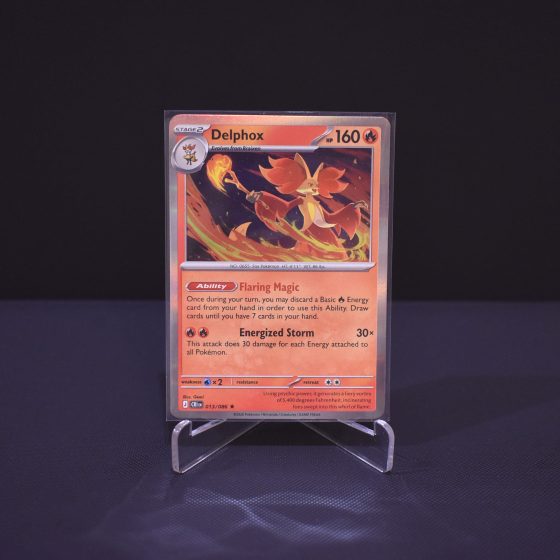 Delphox, 013/086, Chaos Rising (CRI), Holo Rare (H), Kartu Pokemon, [#1]