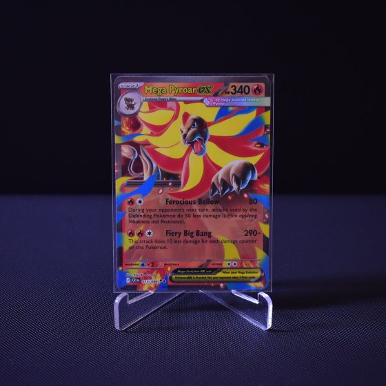 Mega Pyroar ex, 015/086, Chaos Rising (CRI), Double Rare (RR), Kartu Pokemon, [#3]