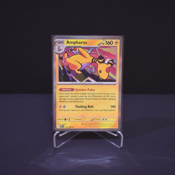 Ampharos, 029/086, Chaos Rising (CRI), Rare (R), Kartu Pokemon, [#2]