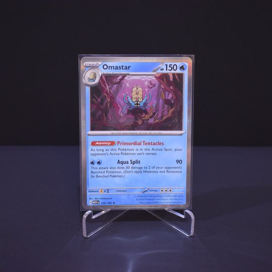 Omastar, 139/165, Scarlet & Violet 151 (MEW), Rare (R), Kartu Pokemon, [#1]