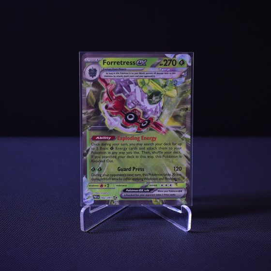 Forretress ex, 002/091, Paldean Fates (PAF), Double Rare (RR), Kartu Pokemon, [#1]