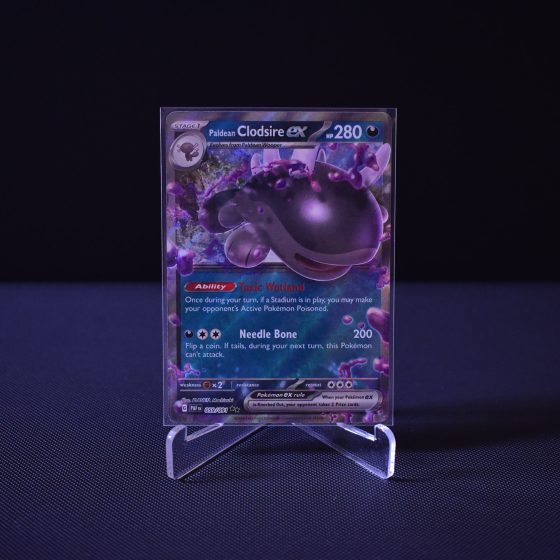 Paldean Clodsire ex, 059/091, Paldean Fates (PAF), Double Rare (RR), Kartu Pokemon, [#1]