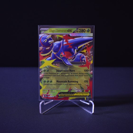 Mega Heracross ex, 004/094, Phantasmal Flames (PFL), Double Rare (RR), Kartu Pokemon, [#1]