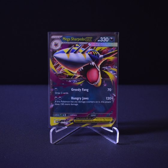 Mega Sharpedo ex, 061/094, Phantasmal Flames (PFL), Double Rare (RR), Kartu Pokemon, [#1]