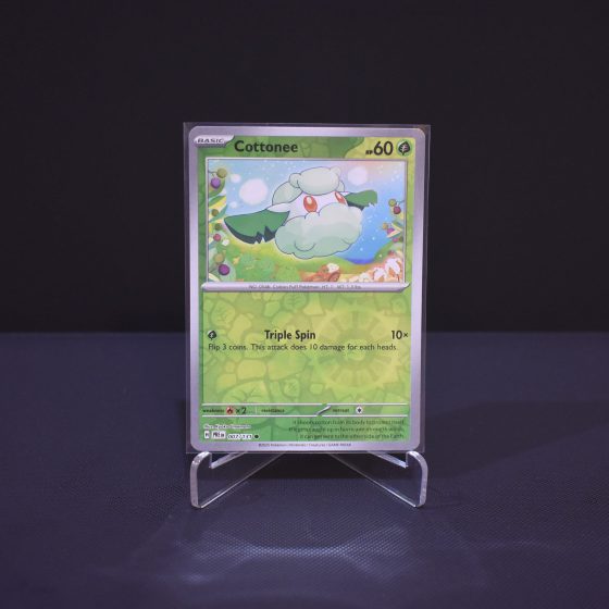 Cottonee, 007/131, Prismatic Evolutions (PRE), Reverse Holo (RH), Kartu Pokemon, [#3]