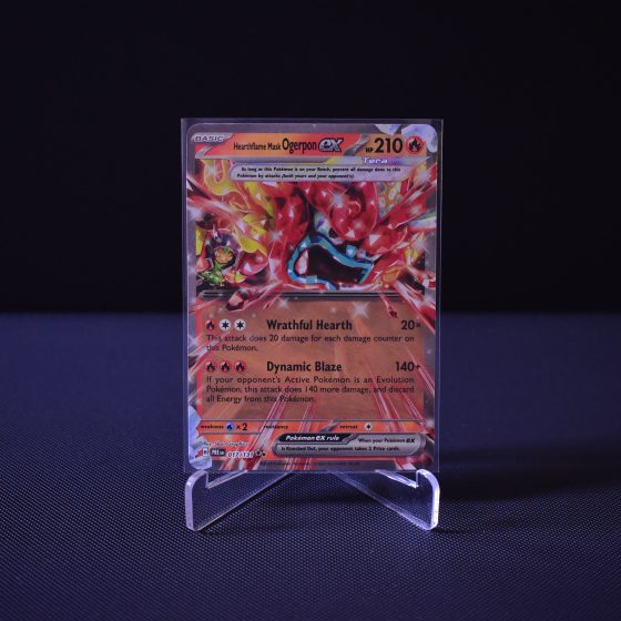 Hearthflame Mask Ogerpon ex, 017/131, Prismatic Evolutions (PRE), Double Rare (RR), Kartu Pokemon, [#1]