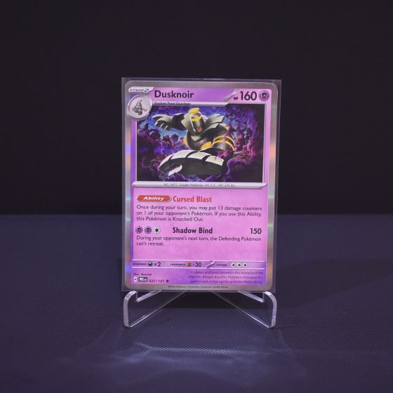 Dusknoir, 037/131, Prismatic Evolutions (PRE), Rare (R), Kartu Pokemon, [#1]