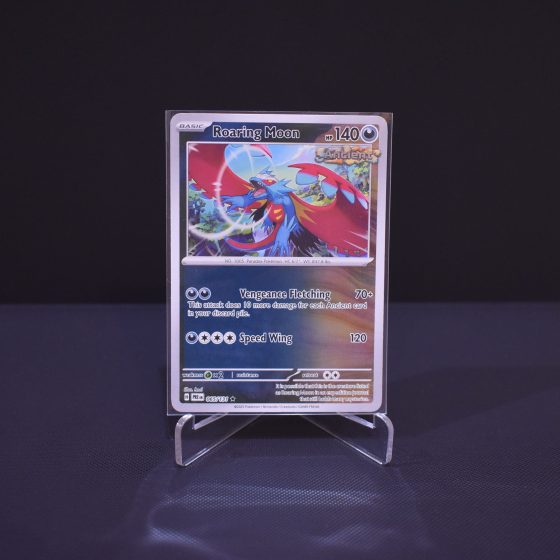 Roaring Moon, 065/131, Prismatic Evolutions (PRE), Reverse Holo (RH), Kartu Pokemon, [#1]