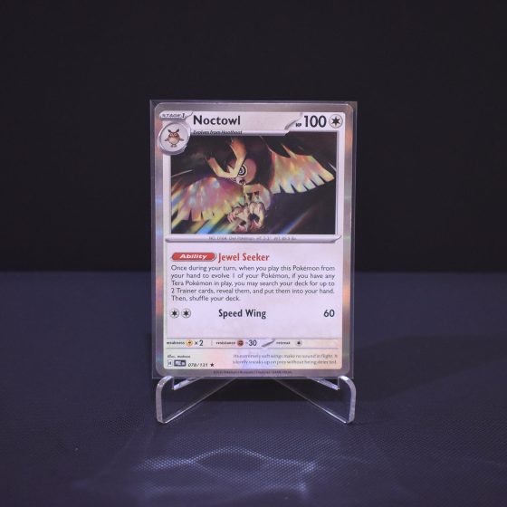 Noctowl, 078/131, Prismatic Evolutions (PRE), Holo Rare (H), Kartu Pokemon, [#1]