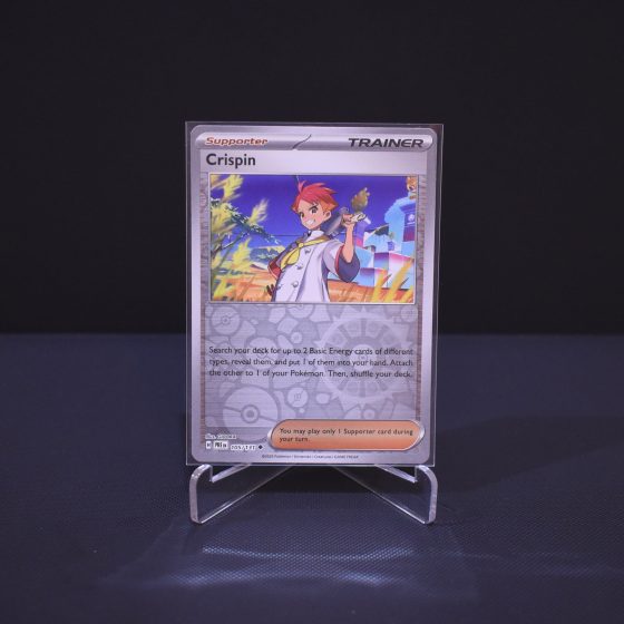 Crispin, 105/131, Prismatic Evolutions (PRE), Reverse Holo (RH), Kartu Pokemon, [#2]