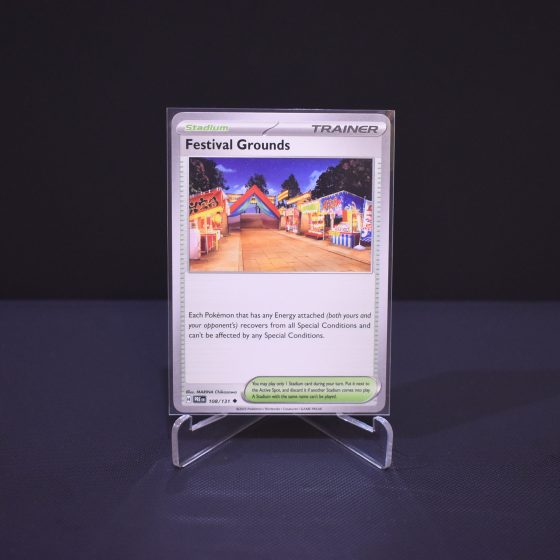 Festival Grounds, 108/131, Prismatic Evolutions (PRE), Uncommon (UC), Kartu Pokemon, [#1]